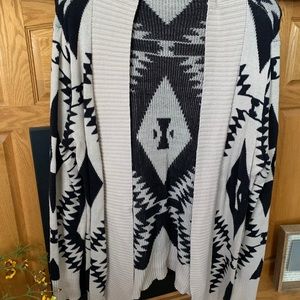 Maurices tan/black cardigan